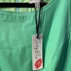 Lindy Bop NWT Apple Green Audrey Dress XXL  / UK 22 / US 18